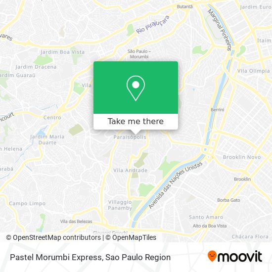 Pastel Morumbi Express map