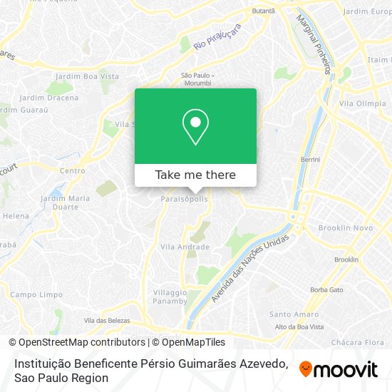 Mapa Instituição Beneficente Pérsio Guimarães Azevedo