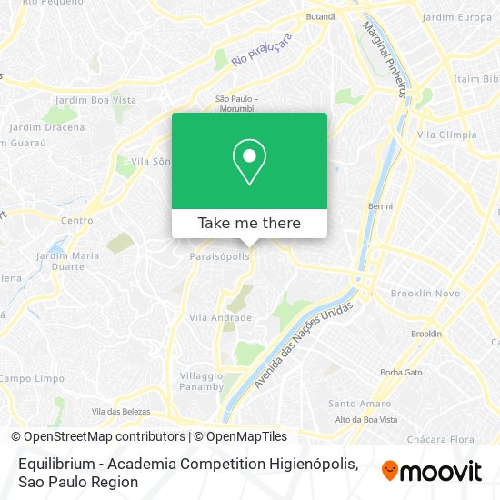 Mapa Equilibrium - Academia Competition Higienópolis