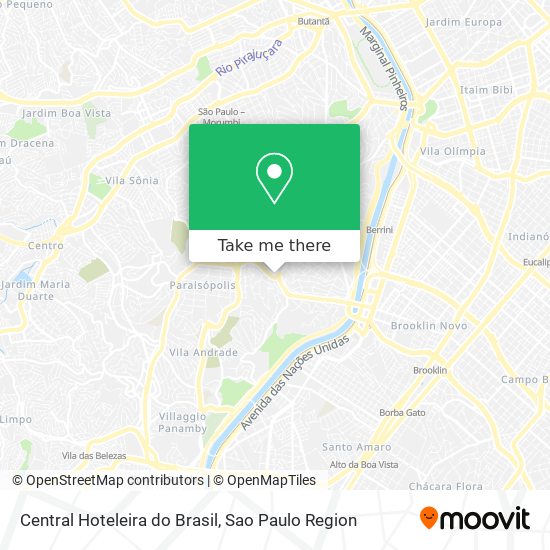Central Hoteleira do Brasil map