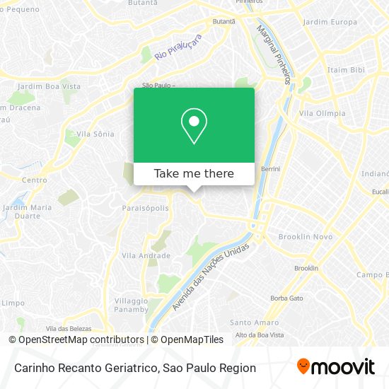 Carinho Recanto Geriatrico map