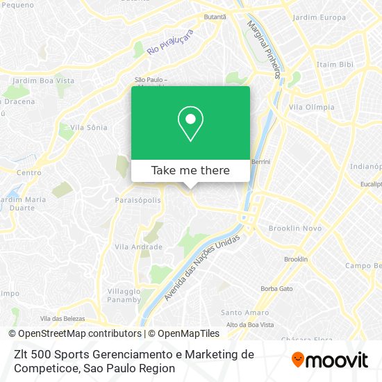 Zlt 500 Sports Gerenciamento e Marketing de Competicoe map