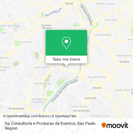 Mapa Gp Consultoria e Producao de Eventos