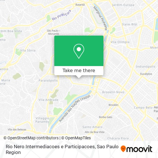 Mapa Rio Nero Intermediacoes e Participacoes