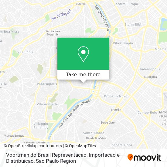 Voortman do Brasil Representacao, Importacao e Distribuicao map