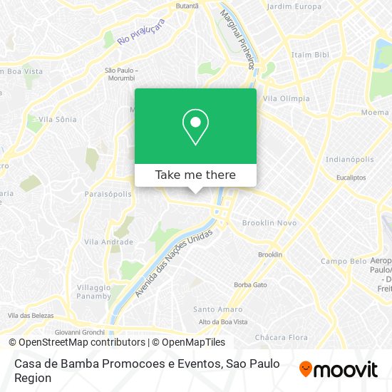 Casa de Bamba Promocoes e Eventos map