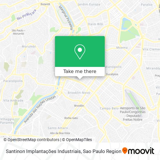 Mapa Santinon Implantações Industriais