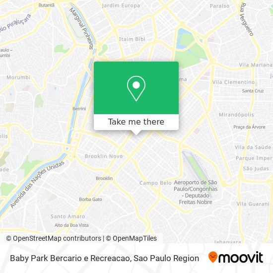 Baby Park Bercario e Recreacao map