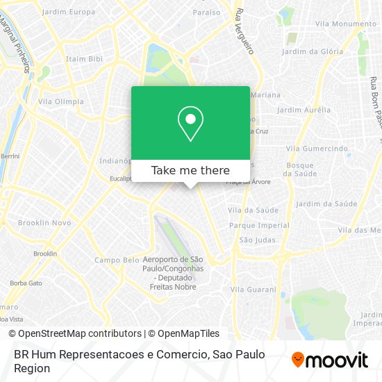 Mapa BR Hum Representacoes e Comercio