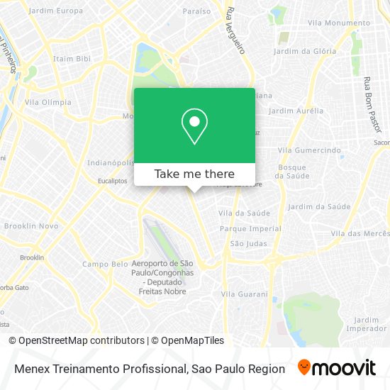 Mapa Menex Treinamento Profissional