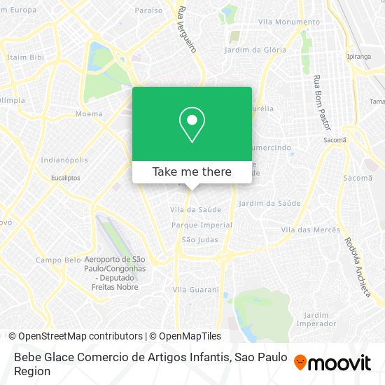 Mapa Bebe Glace Comercio de Artigos Infantis