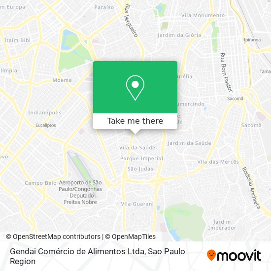 Gendai Comércio de Alimentos Ltda map