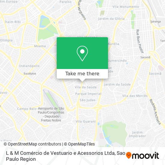 L & M Comércio de Vestuario e Acessorios Ltda map