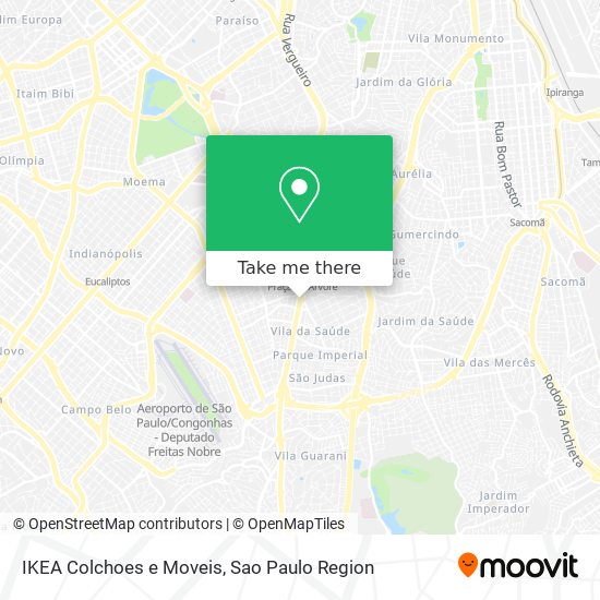 IKEA Colchoes e Moveis map