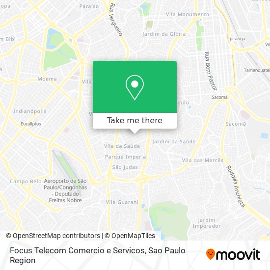 Mapa Focus Telecom Comercio e Servicos