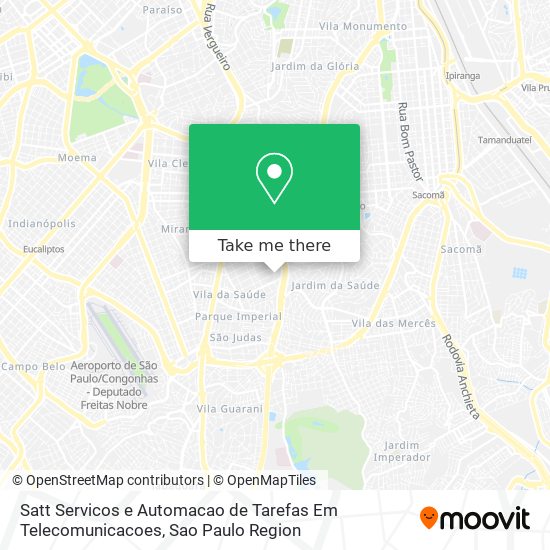 Satt Servicos e Automacao de Tarefas Em Telecomunicacoes map