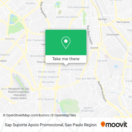 Sap Suporte Apoio Promocional map