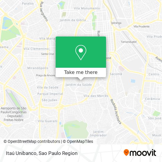 Itaú Unibanco map