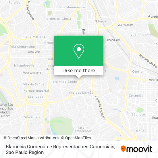 Mapa Blamenis Comercio e Representacoes Comerciais