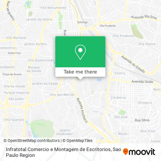 Mapa Infratotal Comercio e Montagem de Escritorios