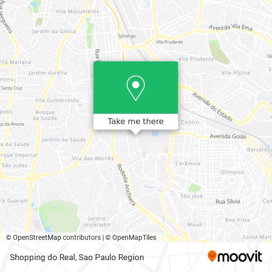 Shopping do Real map