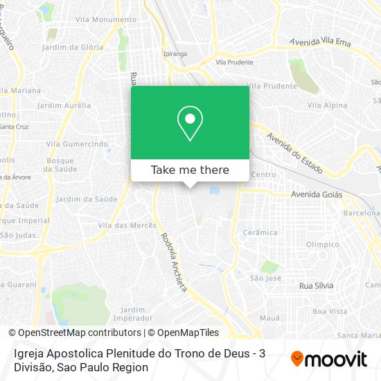 Igreja Apostolica Plenitude do Trono de Deus - 3 Divisão map