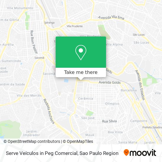 Serve Veículos in Peg Comercial map
