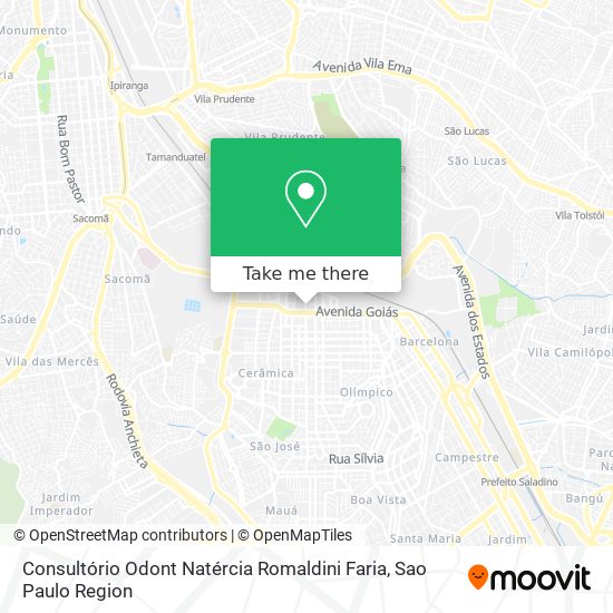 Consultório Odont Natércia Romaldini Faria map
