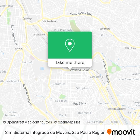 Sim Sistema Integrado de Moveis map