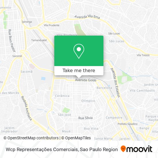 Wcp Representações Comerciais map