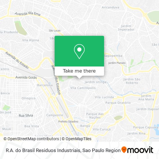 R.A. do Brasil Residuos Industriais map