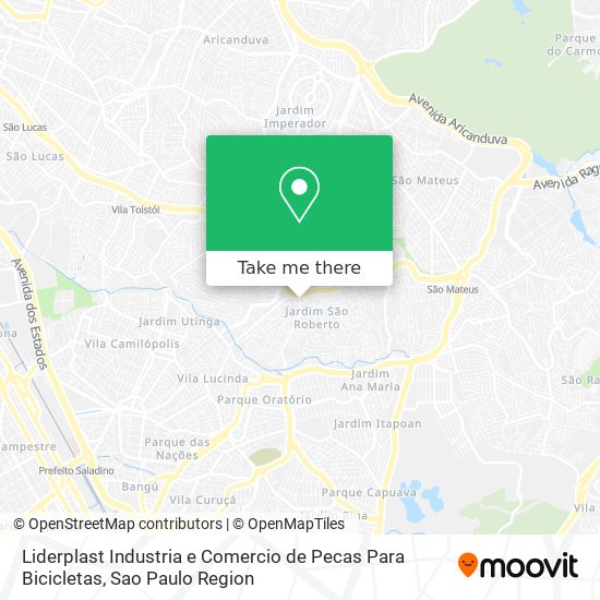 Mapa Liderplast Industria e Comercio de Pecas Para Bicicletas