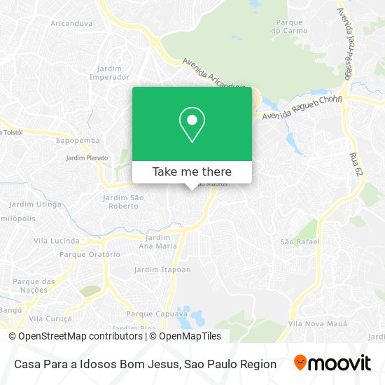 Casa Para a Idosos Bom Jesus map