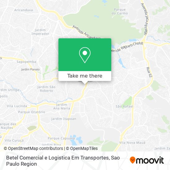Betel Comercial e Logistica Em Transportes map