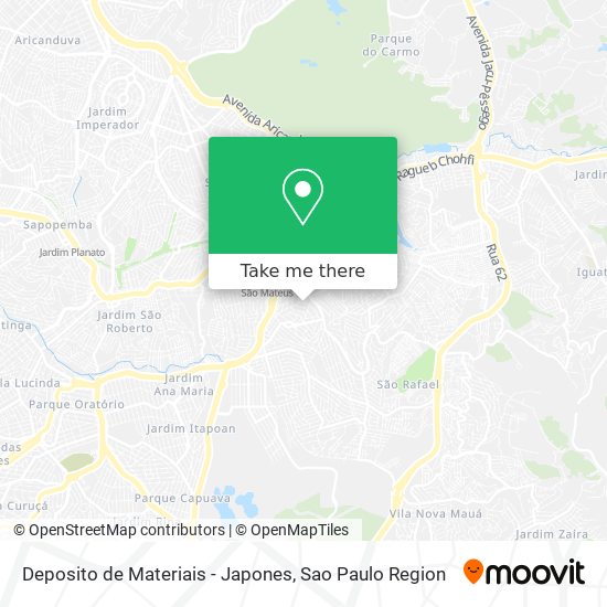 Deposito de Materiais - Japones map