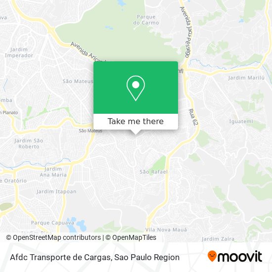 Afdc Transporte de Cargas map