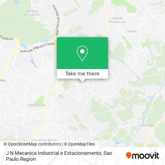 Mapa J N Mecanica Industrial e Estacionamento