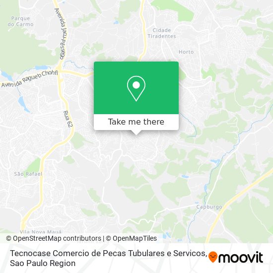 Mapa Tecnocase Comercio de Pecas Tubulares e Servicos