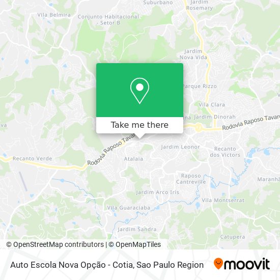 Auto Escola Nova Opção - Cotia map