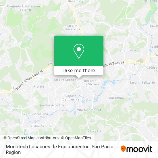 Monotech Locacoes de Equipamentos map