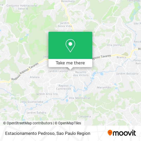 Mapa Estacionamento Pedroso