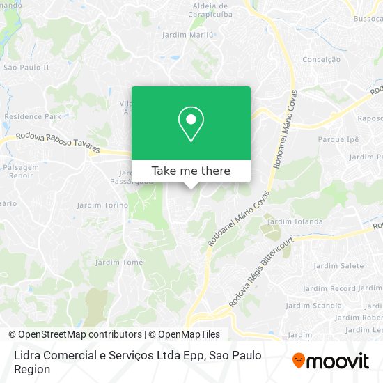 Mapa Lidra Comercial e Serviços Ltda Epp