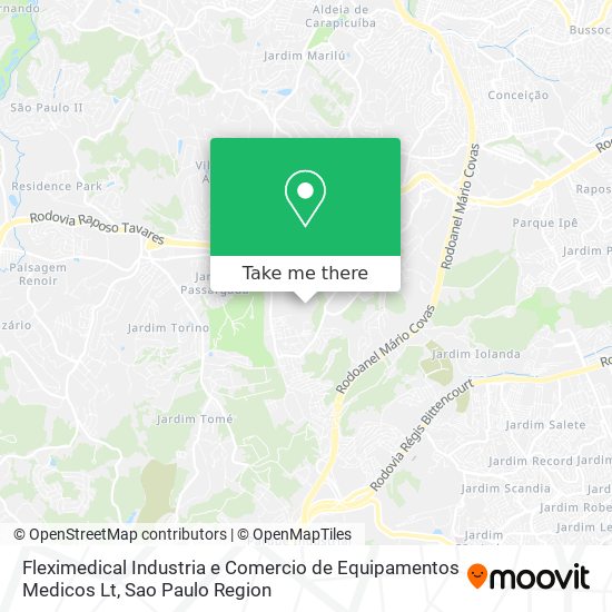 Fleximedical Industria e Comercio de Equipamentos Medicos Lt map