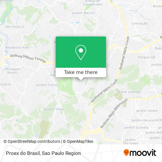 Proex do Brasil map