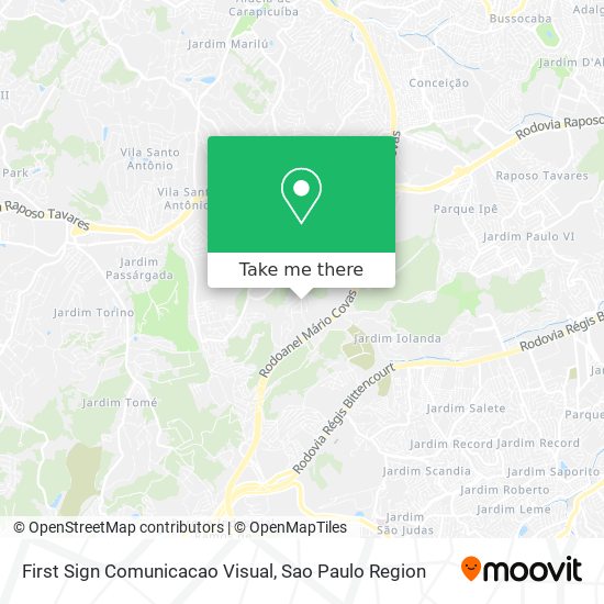 Mapa First Sign Comunicacao Visual
