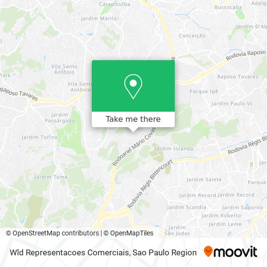 Wld Representacoes Comerciais map