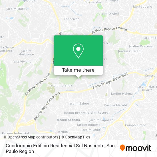 Condominio Edificio Residencial Sol Nascente map