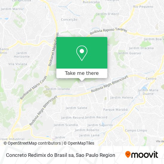 Concreto Redimix do Brasil sa map
