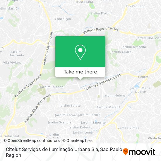 Citeluz Serviços de Iluminação Urbana S a map