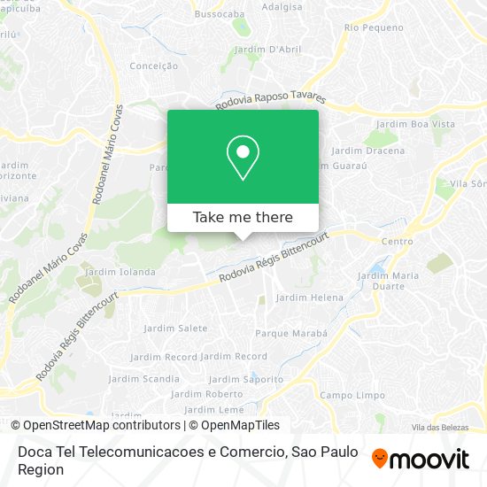Doca Tel Telecomunicacoes e Comercio map
